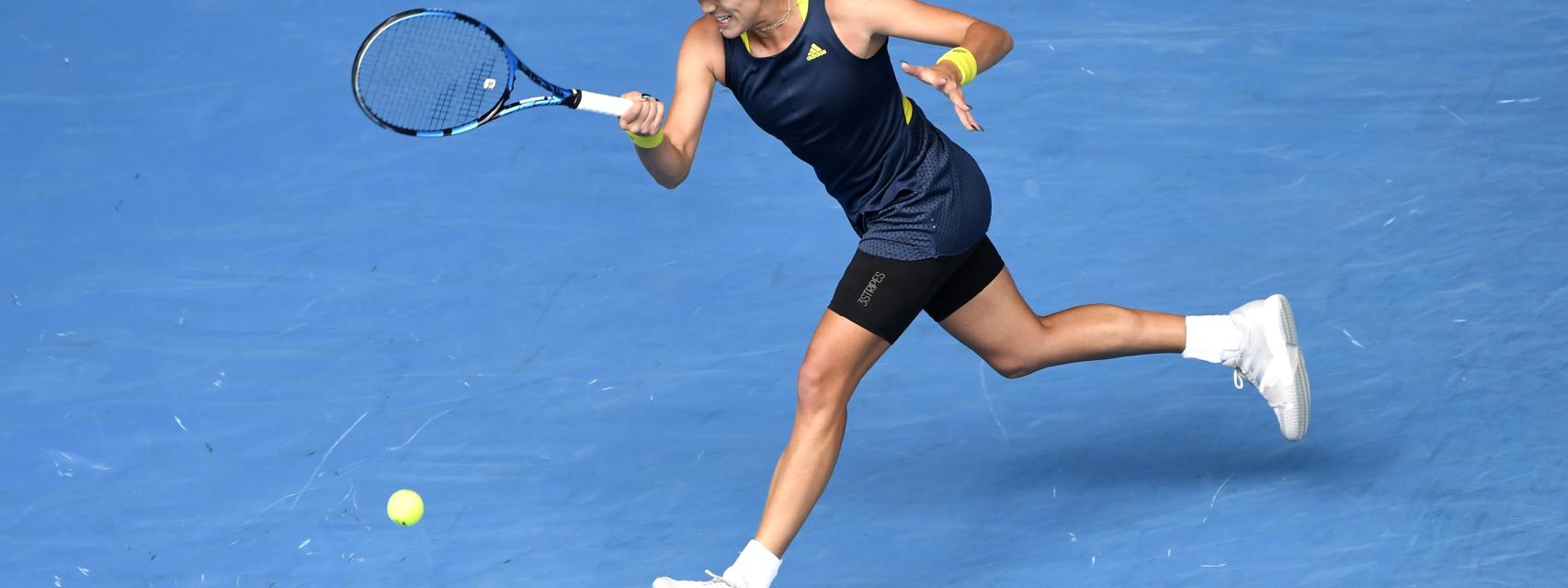 Garbiñe Muguruza, en el Open de Australia