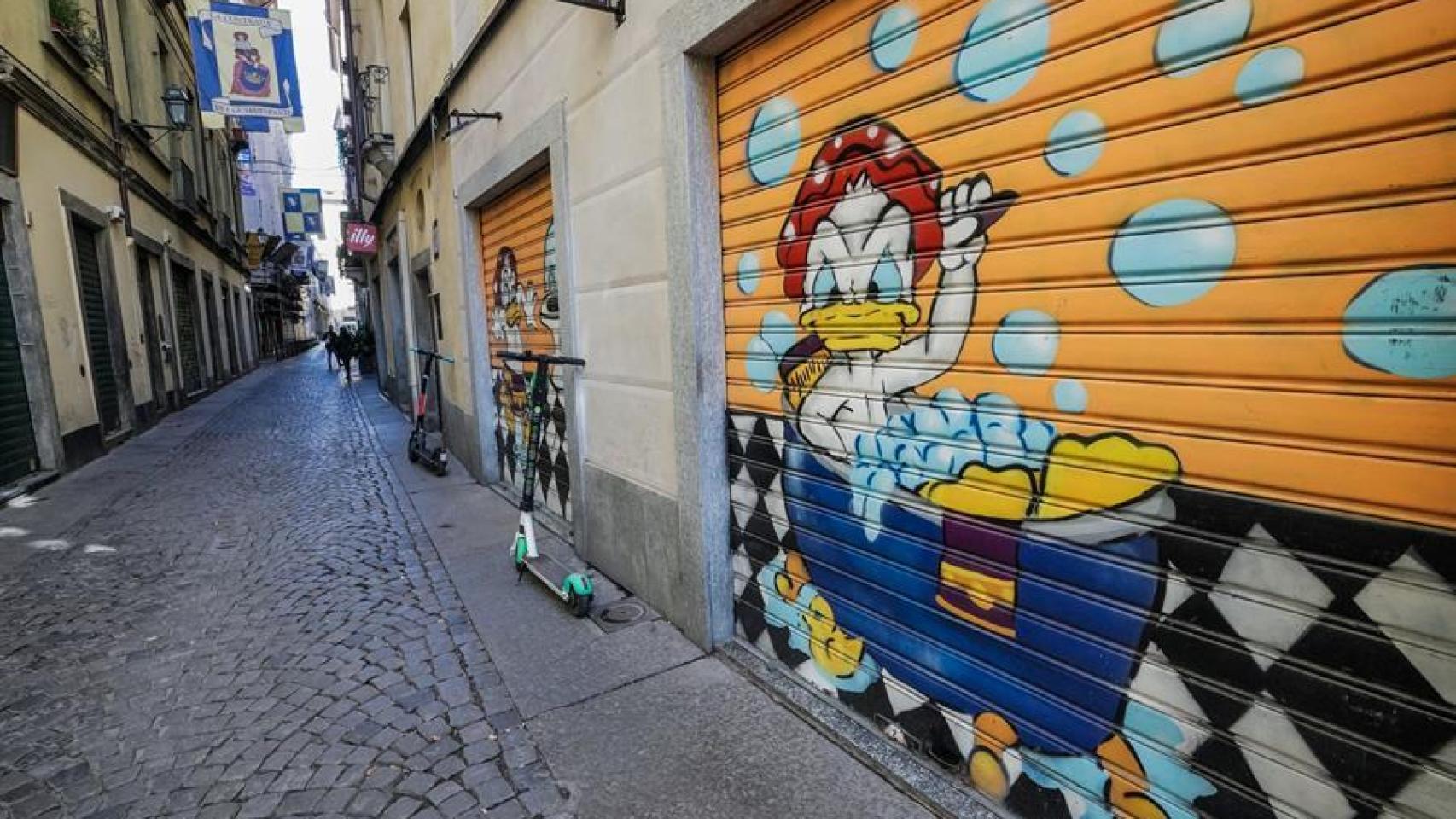 Las calles vacías de Turín.