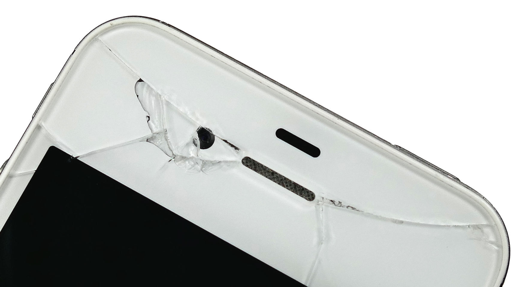 Un smartphone roto