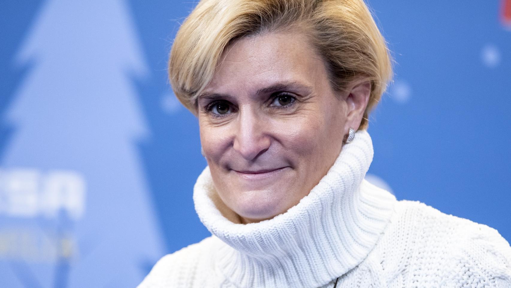 María Zurita, durante un evento de Navidad.