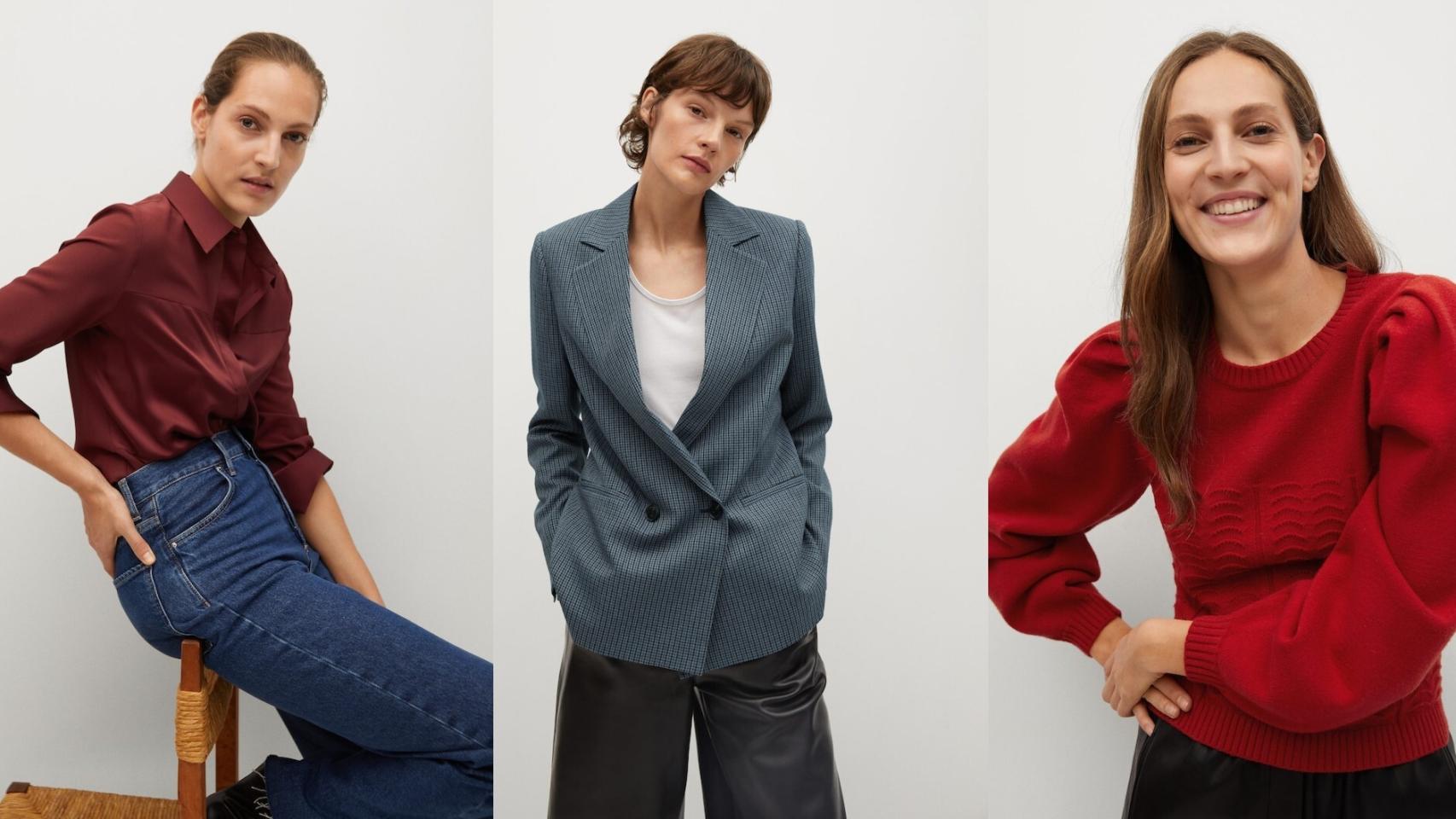 Estas son tres de las prendas que Mango ofrece rebajadas de su catálogo de invierno.