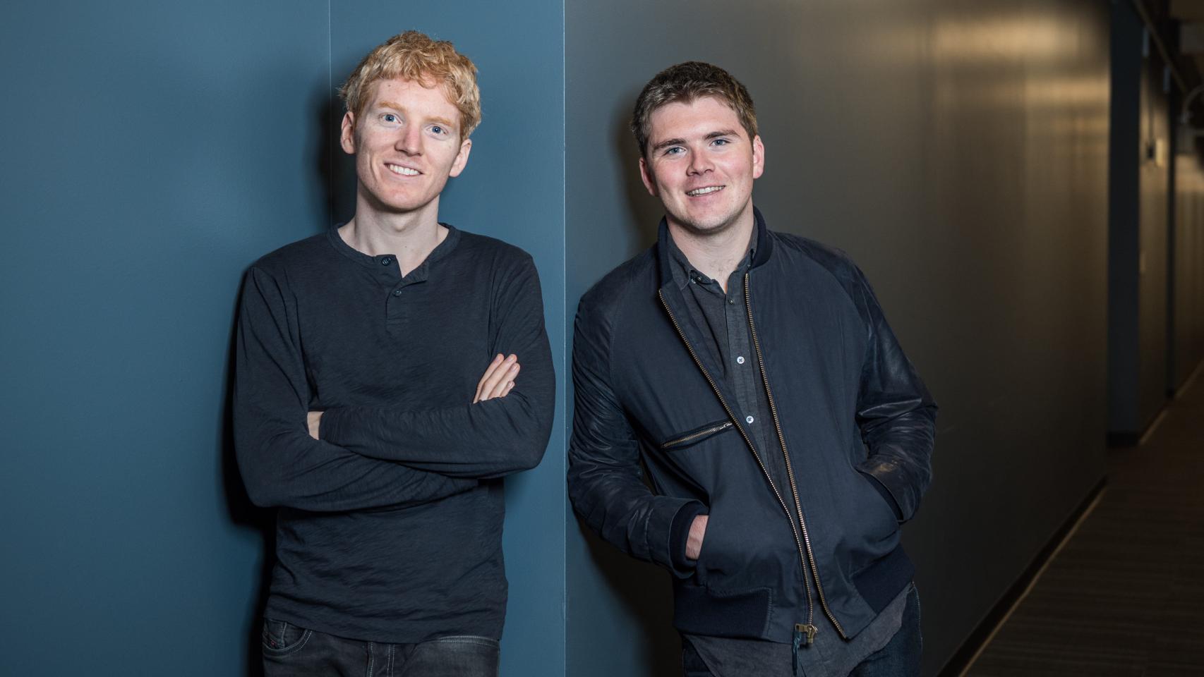 Patrick and John Collison, fundadores de Stipe.