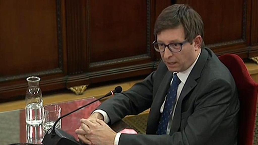 Carles Mundó, durante la declaración en el Tribunal Supremo./