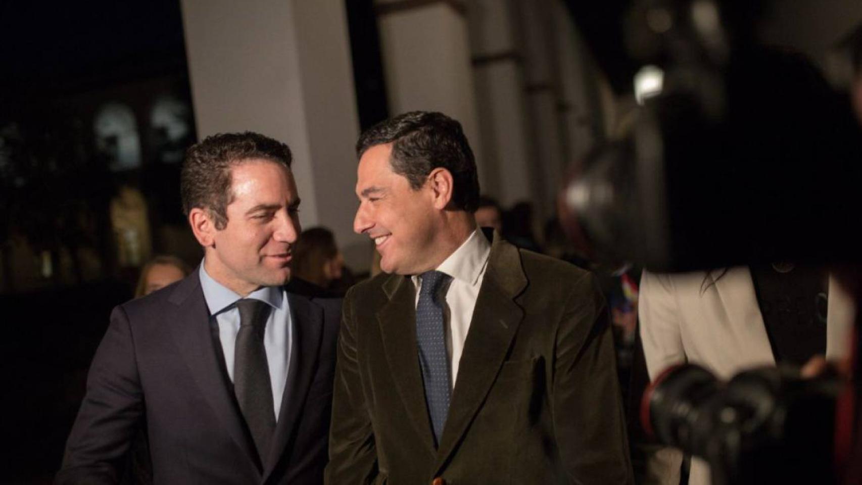 Juanma Moreno y Teodoro García Egea.