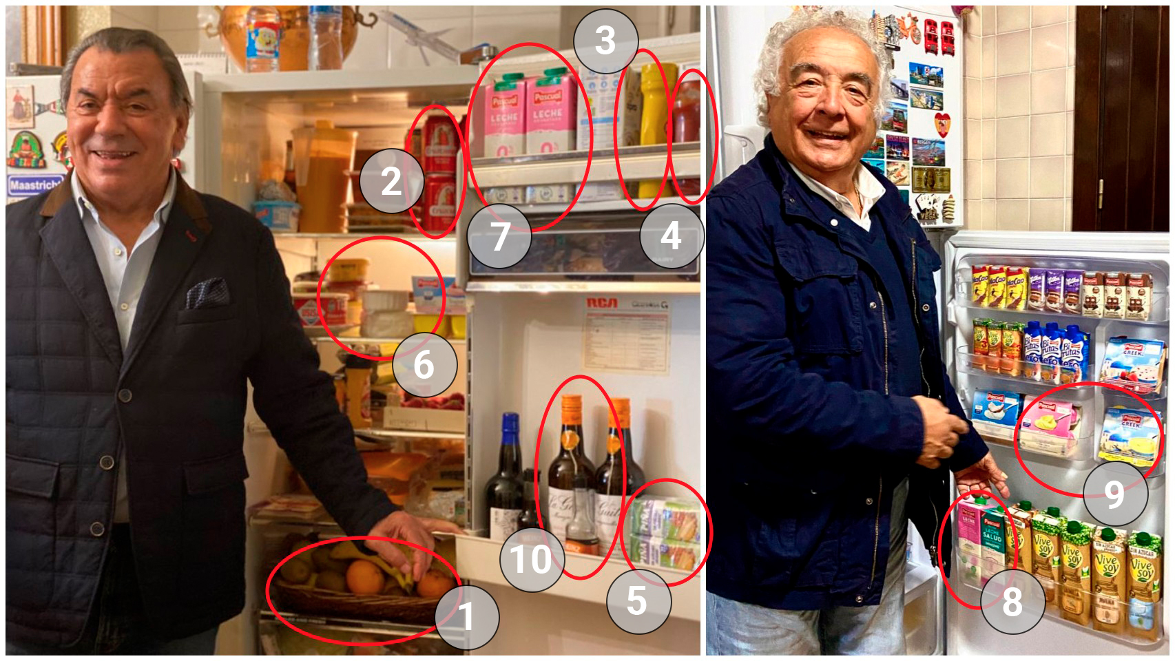 Las neveras de Rafael Ruiz (izquierda) y de Antonio Romero Monge (derecha), de Los del Río.