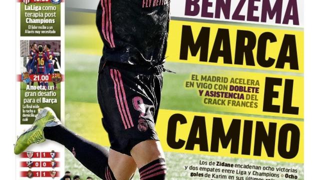 La portada del diario MARCA (21/03/2021)