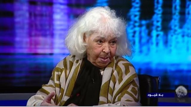 Nawal al Saadawi durante una entrevista televisiva.