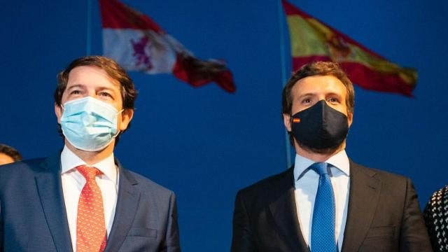 Mañueco con Pablo Casado