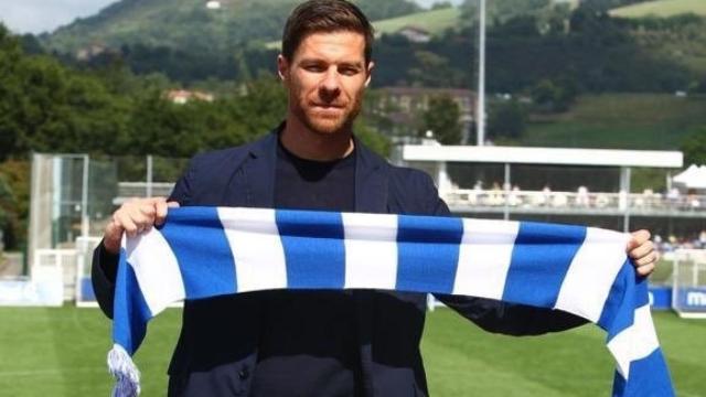 Xabi Alonso, en su presentación como entrenador de la Real Sociedad B. Foto: realsociedad.com