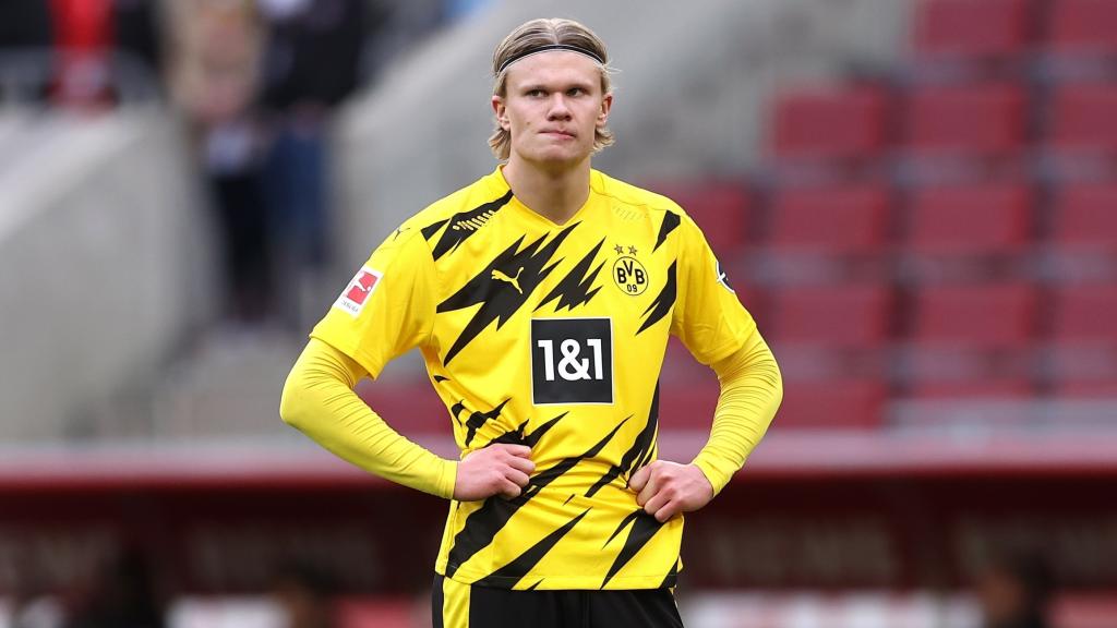 Haaland, molesto con el rendimiento del Borussia Dortmund