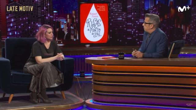 Raquel Sastre y Andreu Buenafuente durante la entrevista.