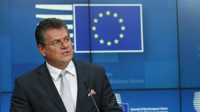 El vicepresidente de la Comisión, Maros Sefcovic, es el responsable de negociar con Londres