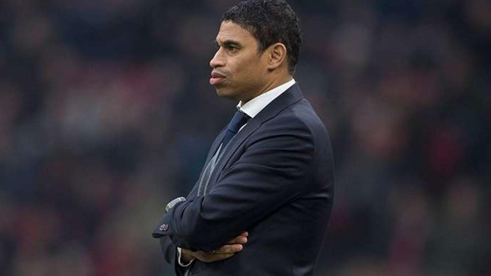 Michael Reiziger, en un partido como segundo entrenador