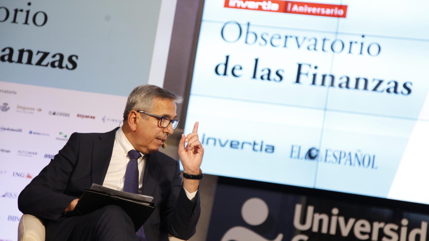 José Carlos García de Quevedo, presidente del ICO, en el Observatorio de las Finanzas organizado por EL ESPAÑOL.