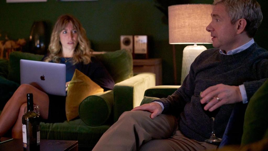 Daisy Haggard y Martin Freeman en la segunda temporada de la serie.