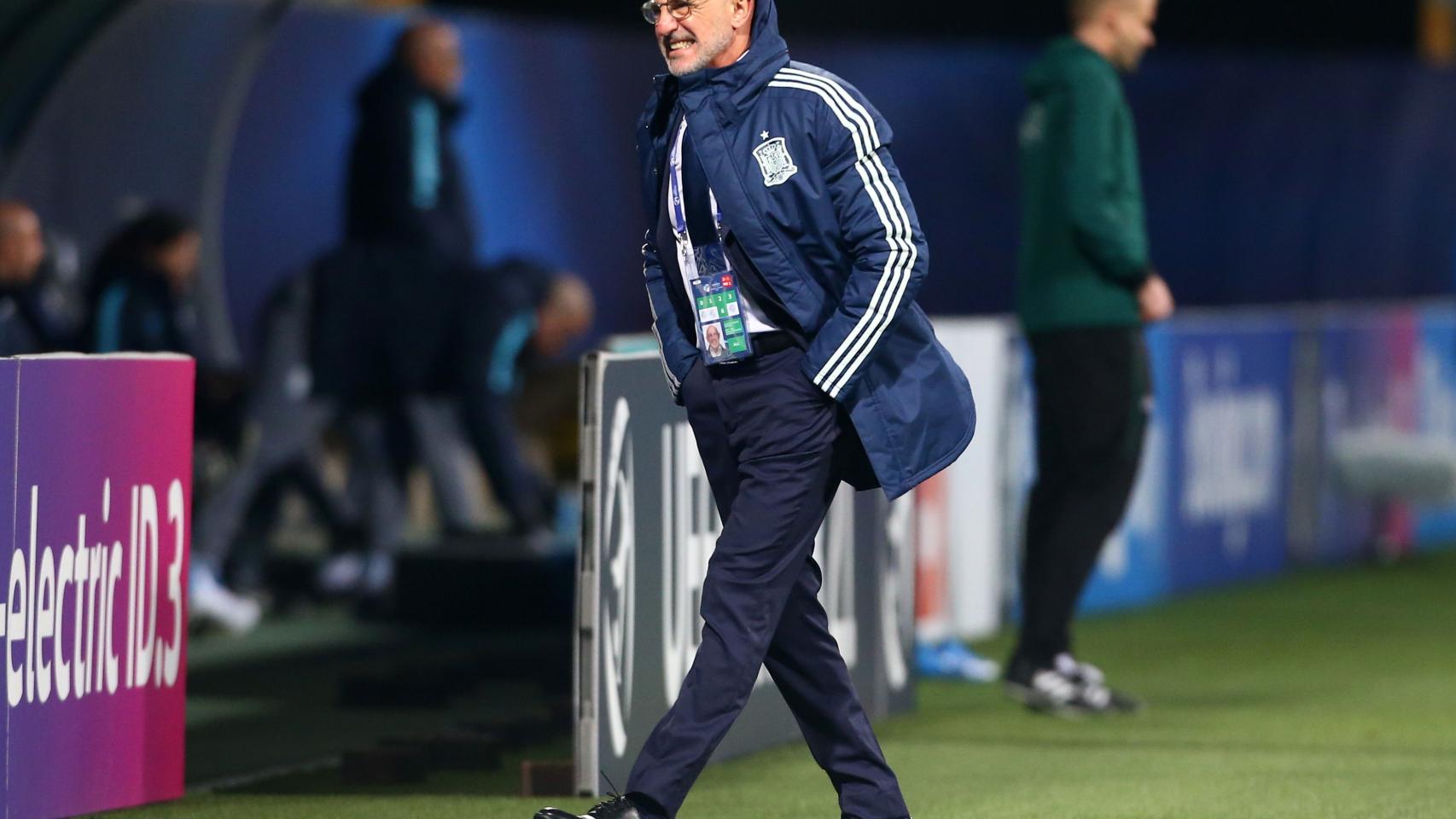 Luis de la Fuente, durante el Europeo sub21 de 2021