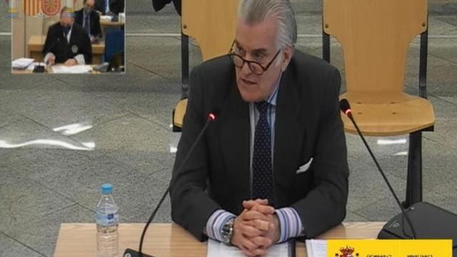 El extesorero del PP Luis Bárcenas en el juicio por la caja B del PP en la Audiencia Nacional.