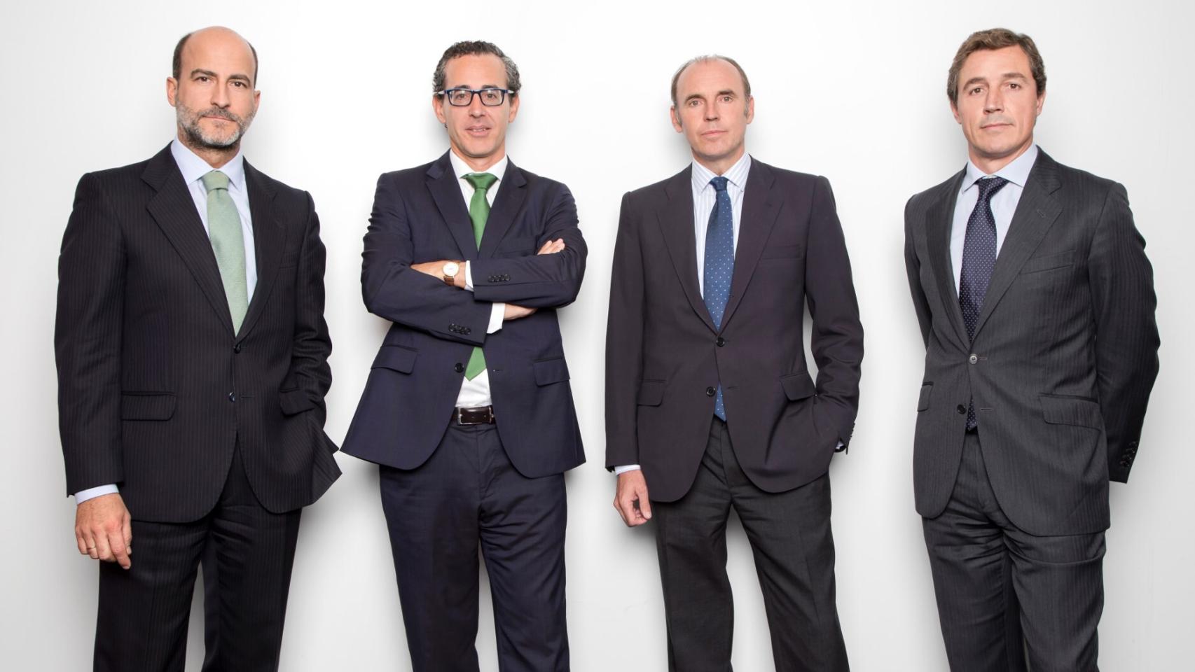 El equipo directivo de la gestora Azvalor.