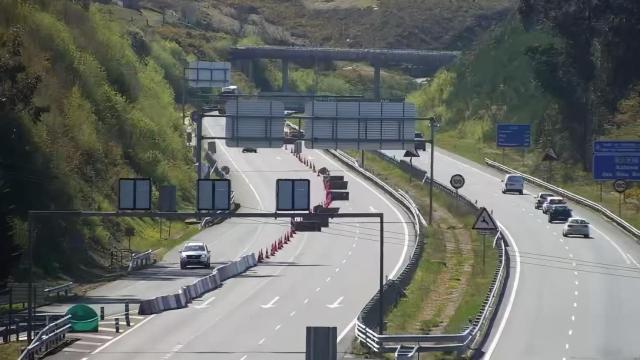 Tramo de la carretera A-52 en Pontevedra.