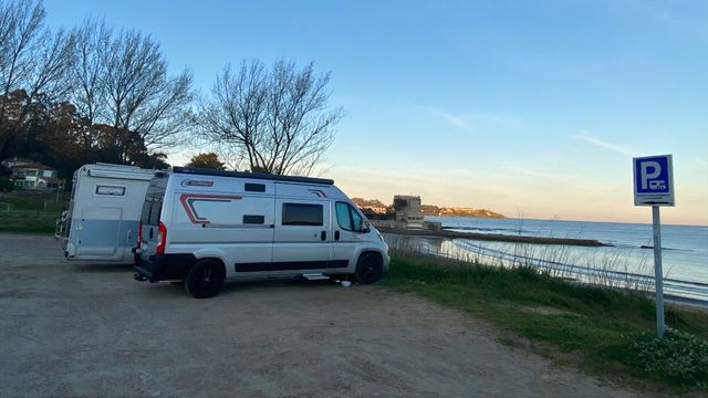 Autocaravanas en Nigrán.
