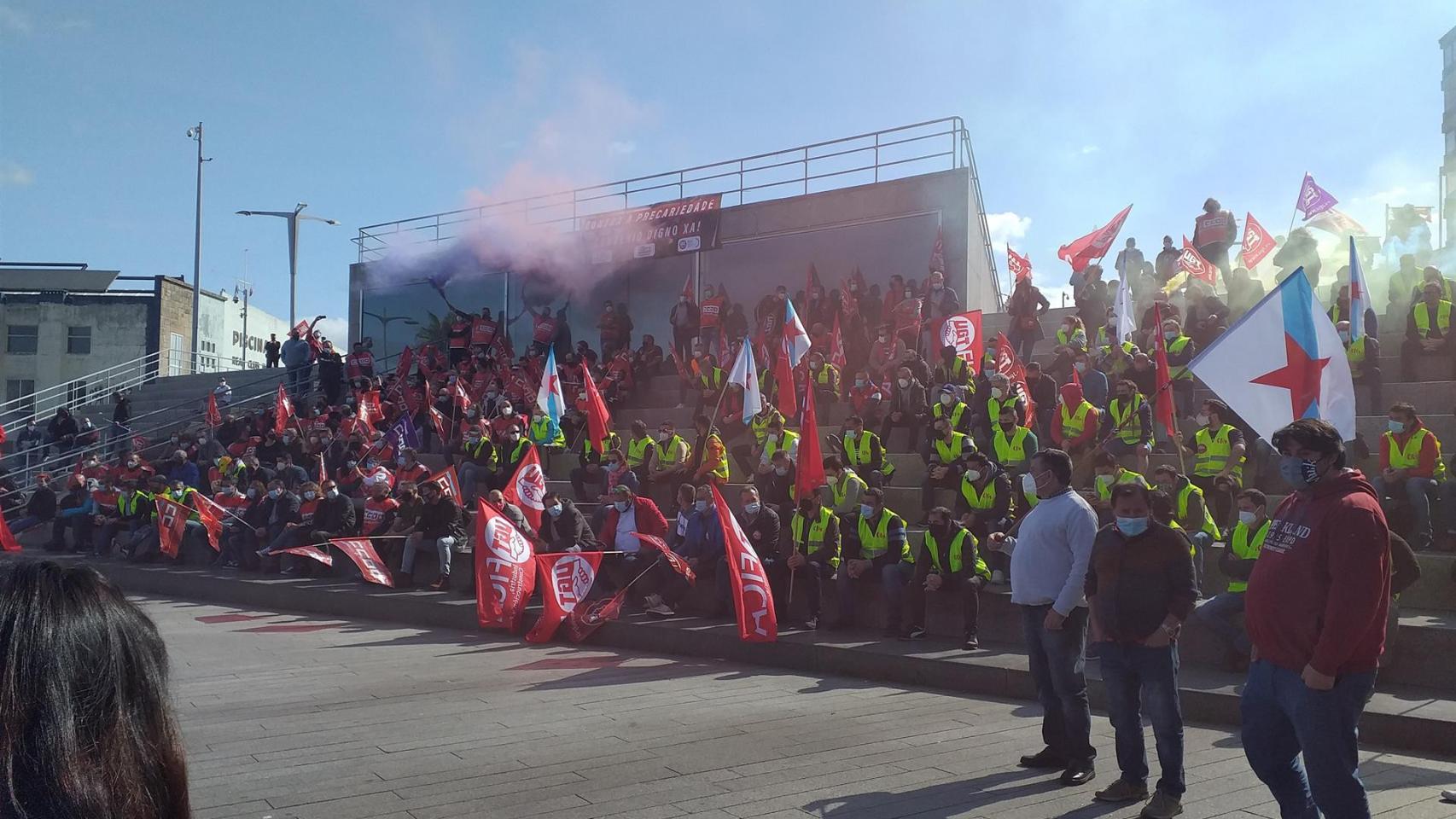 Asamblea de trabajadores del sector Metal de la provincia de Pontevedra, celebrada en Vigo