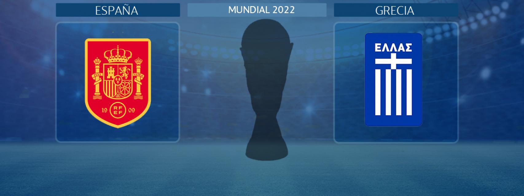 España - Grecia, partido de la clasificación para el Mundial de Catar 2022