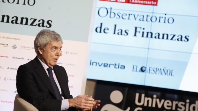 Juan Carlos Ureta, presidente de Renta 4 Banco, durante su intervención en el Observatorio de las Finanzas.