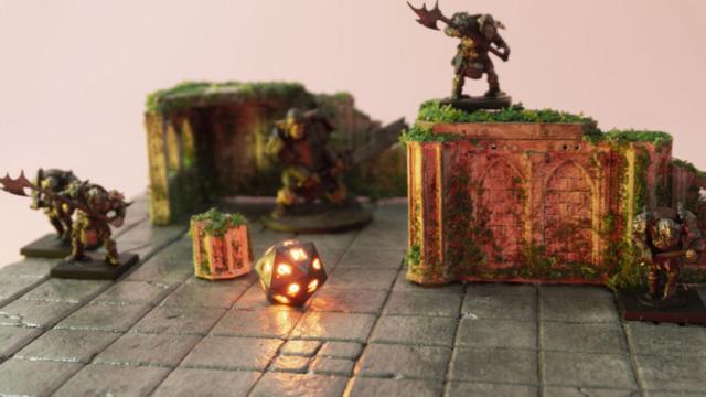 Crean unos dados inteligentes con luces LED para juegos de rol.