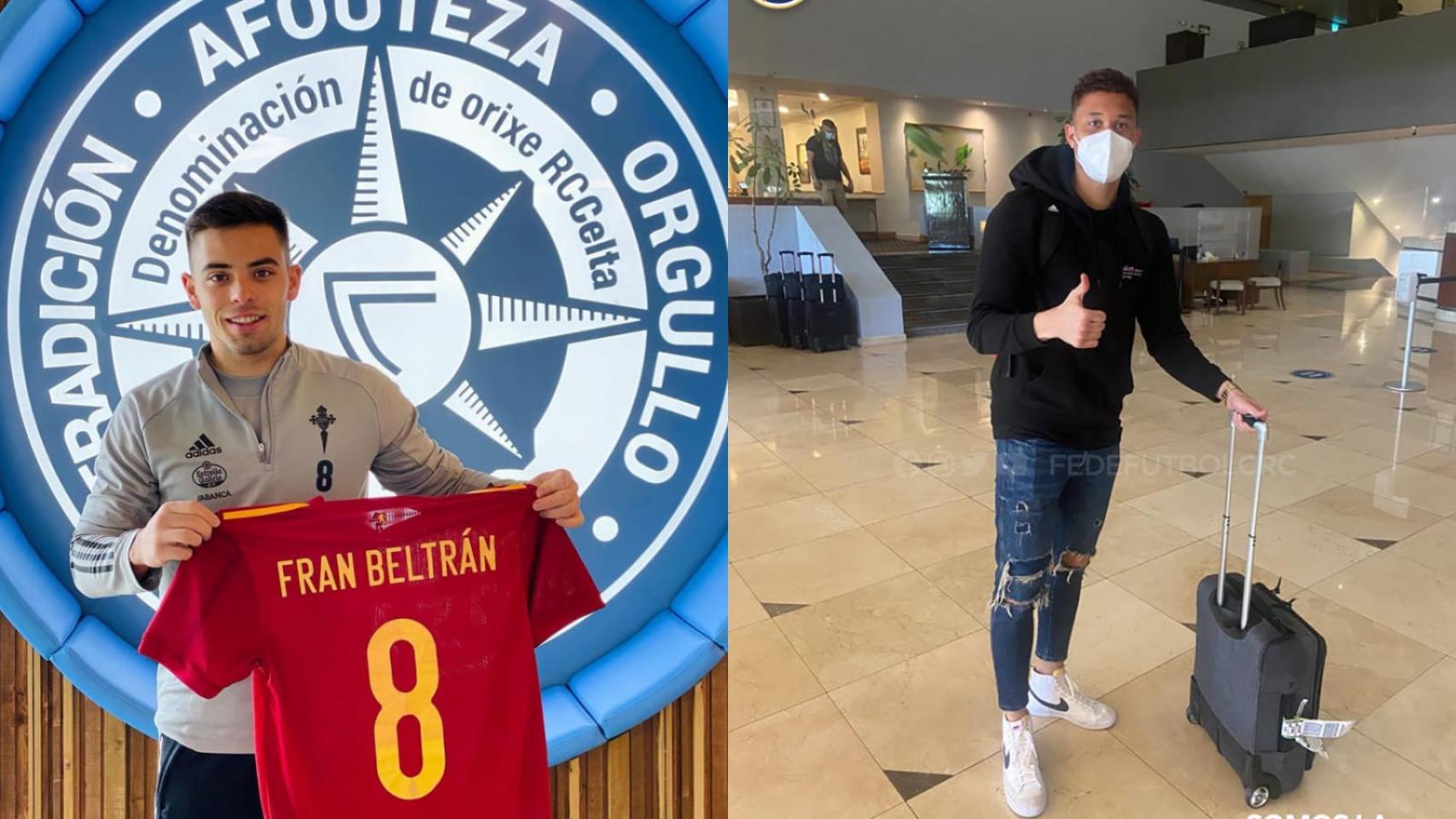 Fran Beltrán y Patrick Sequeira, los benjamines del Celta en torneos internacionales este marzo