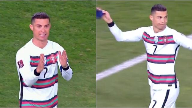 Cristiano estalla por el escándalo de Belgrado: no le dan un gol, se va y tira el brazalete