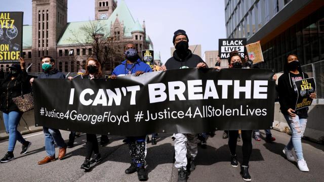 Las protestas por la muerte de George Floyd el día que empieza el juicio.