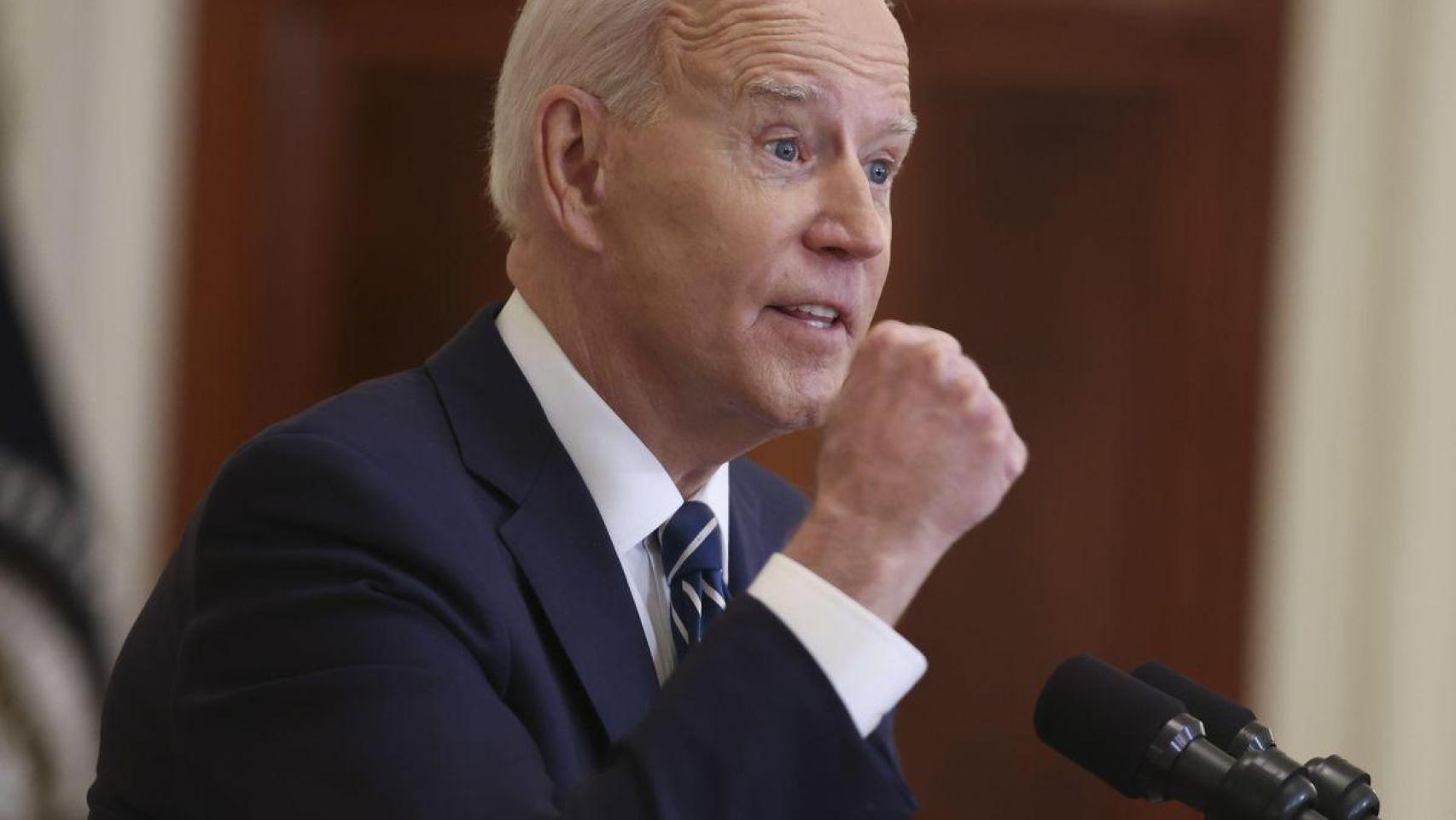 El presidente de Estados Unidos, Joe Biden, en una rueda de prensa.