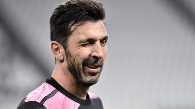 Gianluigi Buffon, en un calentamiento de la Juventus de Turín