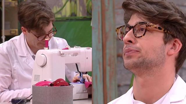 Ancor y Lluís en montaje de JALEOS durante su última prueba en 'Maestros de la costura'.