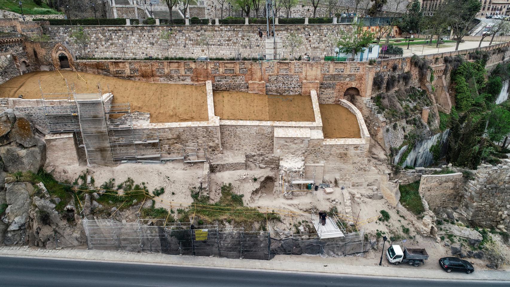 Vista general de los restos hallados.