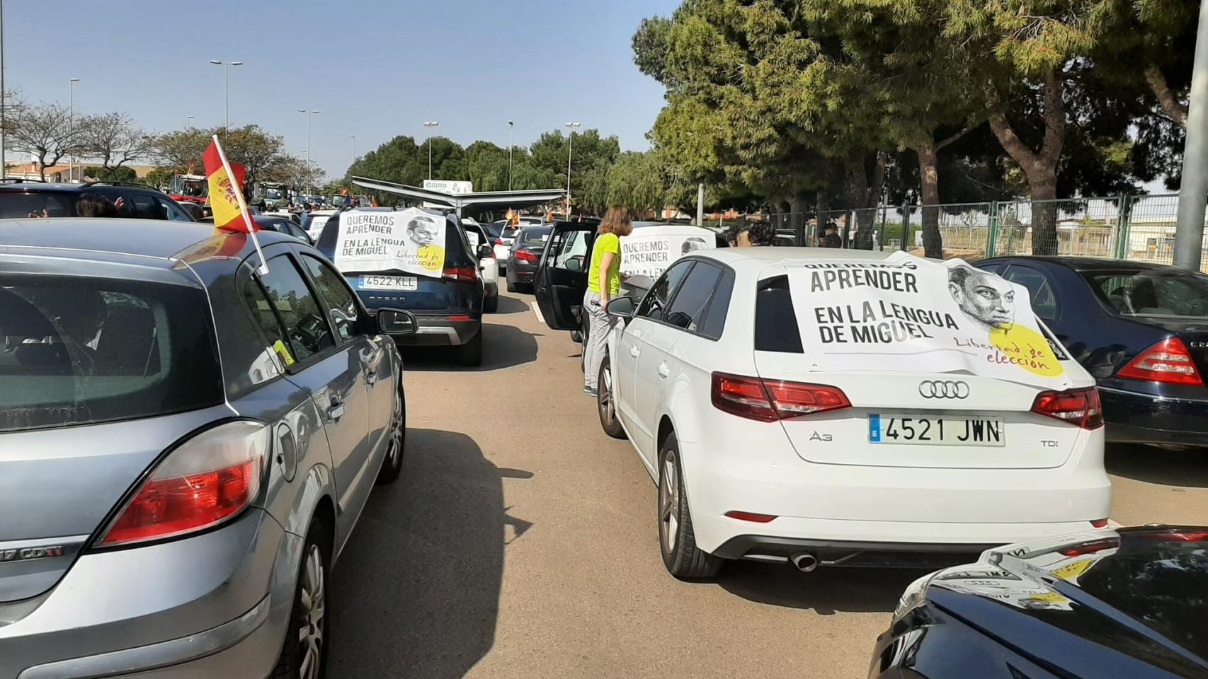 Manifestación en defensa de la libertad de elección de la lengua en Educación en Pilar de la Horadada.