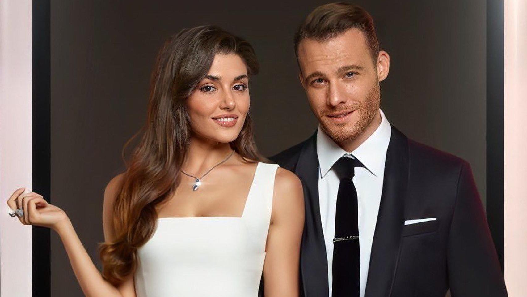 Hande Erçel y Kerem Bürsin, en una imagen promocional de la cadena Fox.