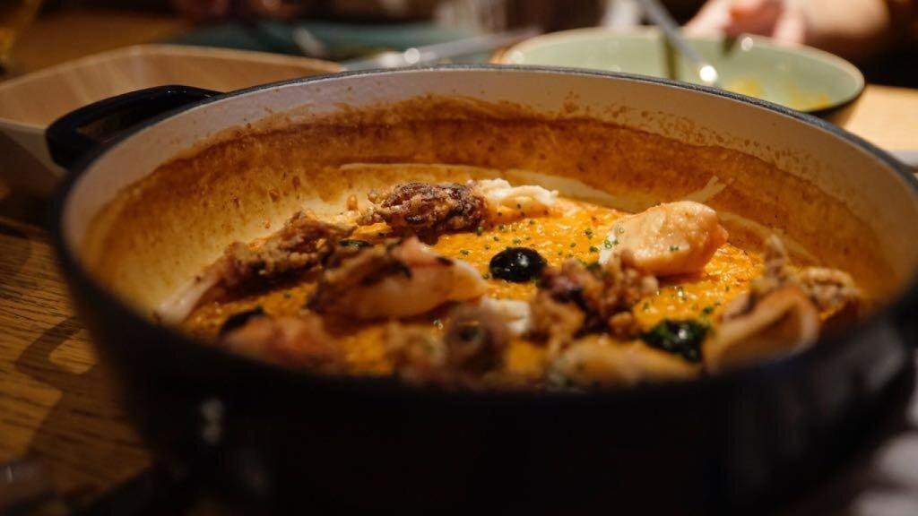 Arroz de Cabrarroca con calamar de Terreo.