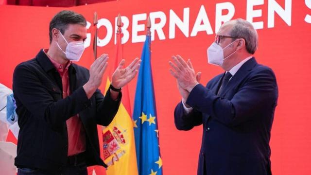El presidente del Gobierno, Pedro Sánchez, participa este domingo en un acto de precampaña de Ángel Gabilondo.