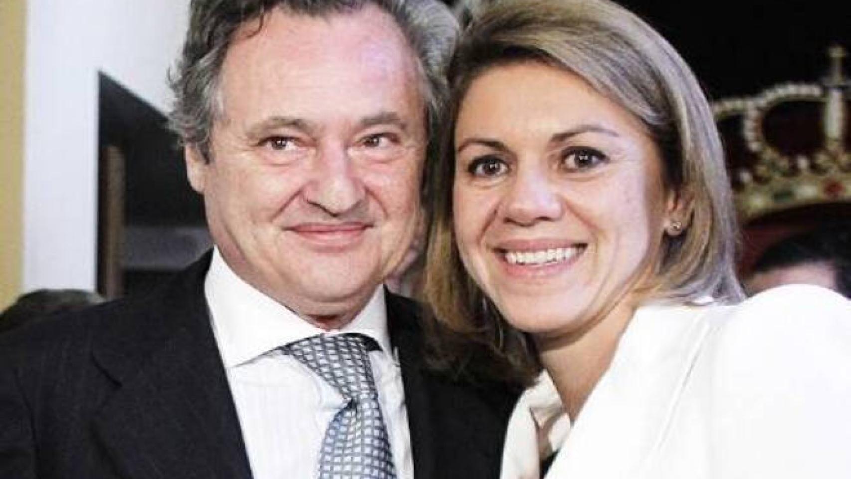 Ignacio López del Hierro y María Dolores de Cospedal, en una imagen de archivo