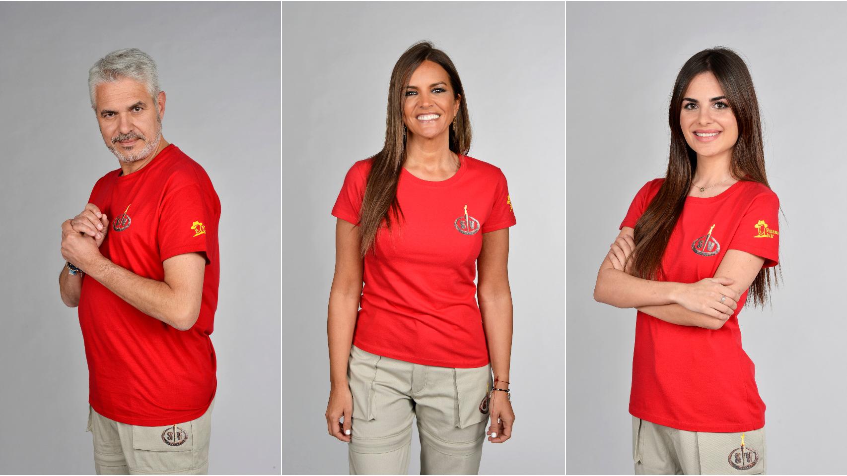 Agustín Bravo, Marta López y Alexia Rivas en montaje de BLUPER.