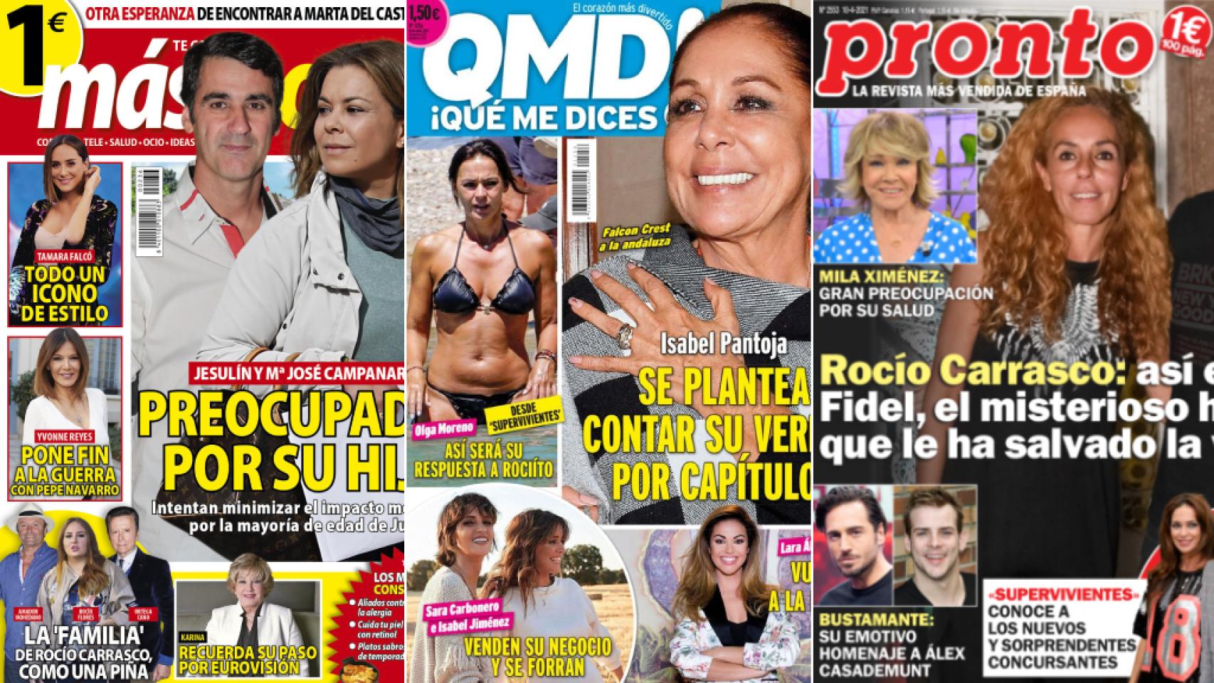 Portadas de las revistas del 5 de abril de 2021.