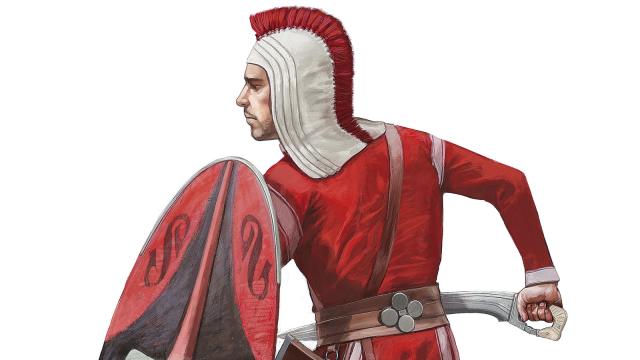 Auxiliar ibero de tipo 'scutatus', mediados del siglo II a.C.