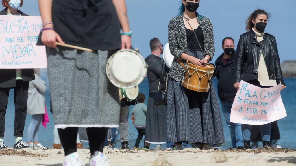 Manifestación en apoyo a las víctimas de la Maruxaina.
