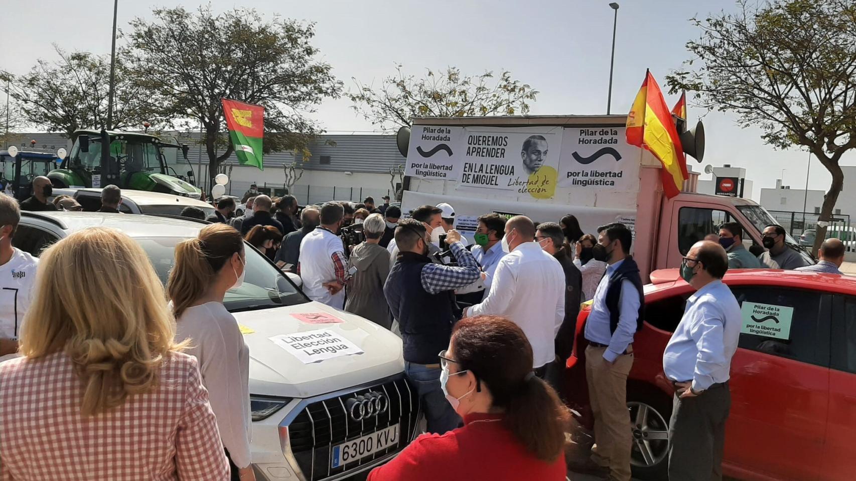 Manifestación celebrada en Pilar de la de Horadada hace dos semanas.