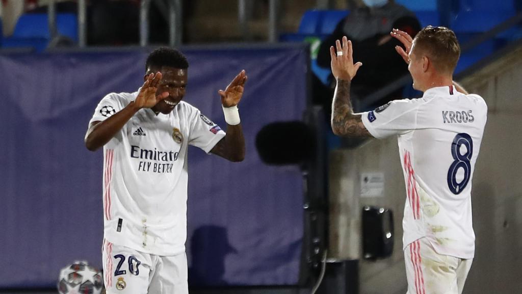 Vinicius agradece a Toni Kroos su pase de gol