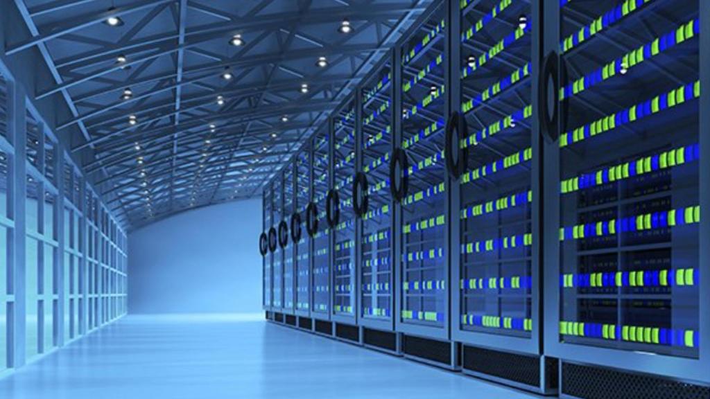 Interior de un Data Center.