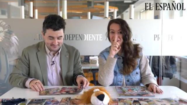 Jesús Carmona y Cristina Rodrigo durante la grabación del 'Kiosco rosa'.