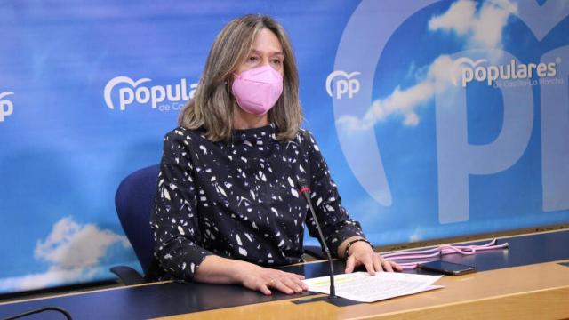Ana Guarinos durante la rueda de prensa que ha ofrecido este miércoles