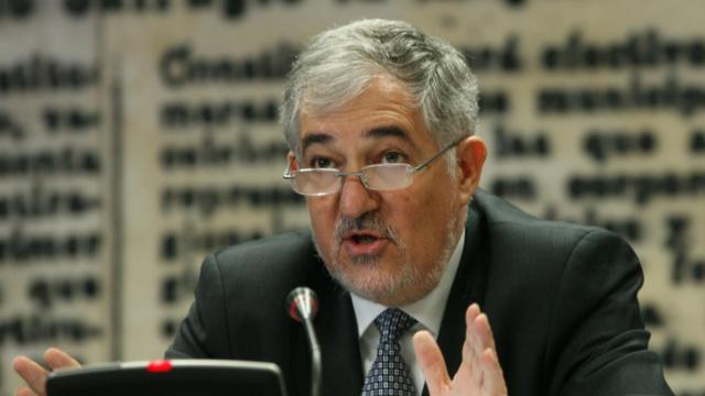 Cándido Conde-Pumpido, en una imagen de archivo en el Senado./